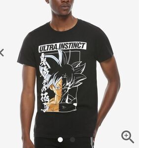 Hot topic Dragon Ball Super Goku Ultra Instinct Split T-Shirt L NWT in packaging